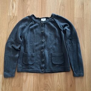 Hanna Anderson Girls Size 12 Grey Sweater